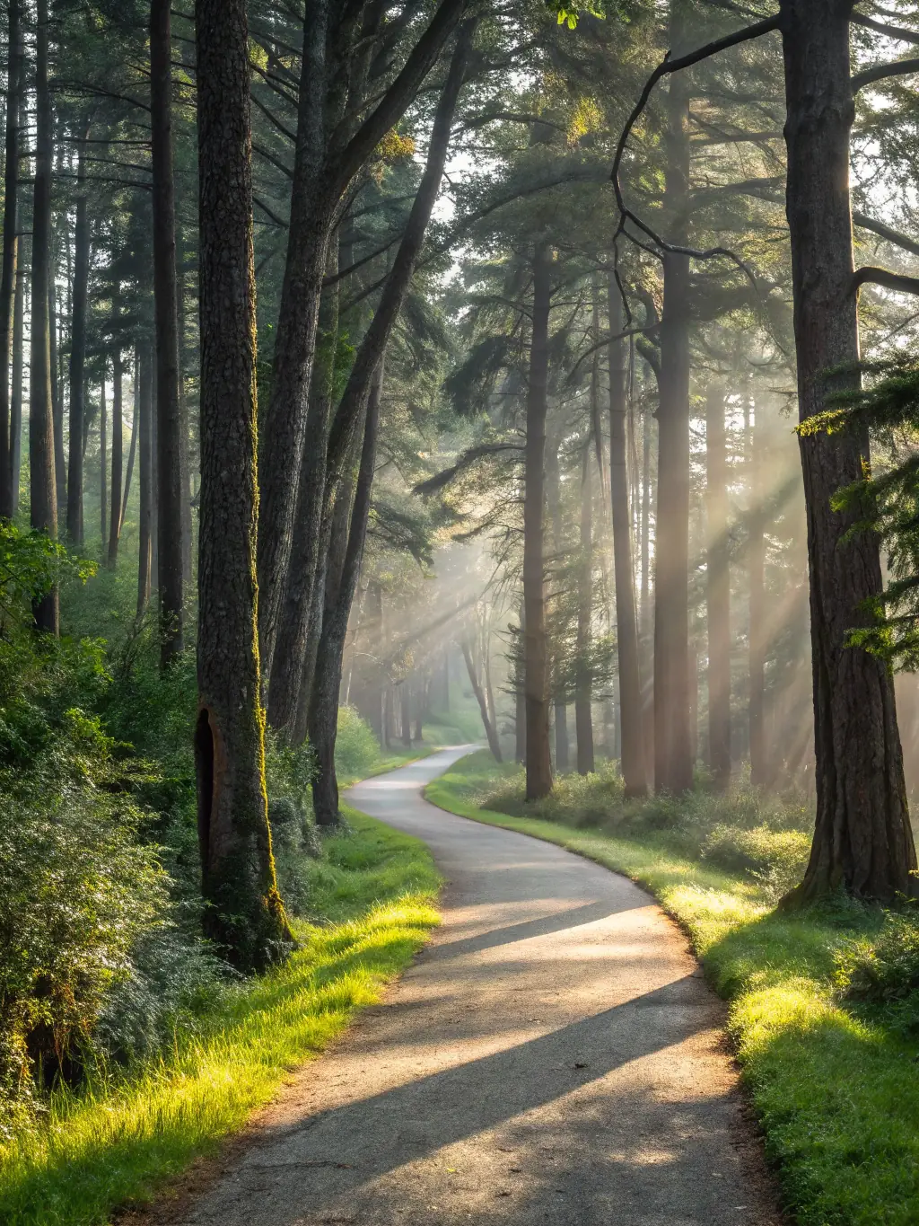 A peaceful natural setting with Saturn lines subtly marked, representing discipline and structure for personal growth. The image should inspire a sense of focus and achievement.